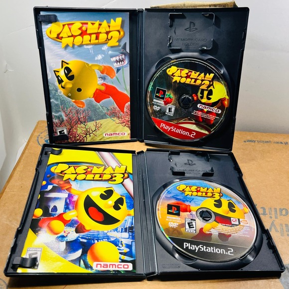 Pac-Man World 2 & 3 PS2 (Sony PlayStation 2, 2002) retro/vintage video gamec - Picture 2 of 16